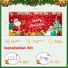 7x16ft Decorations, with Magnetic Hook and Elastic Cord for Easy Installation, Christmas Decoration Banner Backdrop - 4 of 4