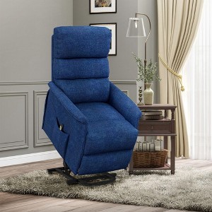CIPACHO Power Lift Chair for Seniors Electric Lift Recliner Chair with Remote Control Side Pockets for Living Room Blue - 1 of 4