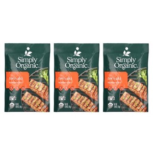 Simply Organic Teriyaki Marinade Mix, 3 Packets, 0.99 oz (28 g) Each - 1 of 2