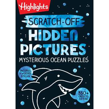 Scratch-Off Hidden Pictures Mysterious Ocean Puzzles - (Highlights Scratch-Off Activity Books) (Spiral Bound)