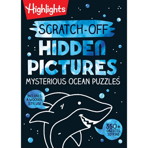 Scratch-Off Hidden Pictures Mysterious Ocean Puzzles - (Highlights Scratch-Off Activity Books) (Spiral Bound) - image 1 of 1