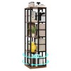 4-Tier Rotating Bookshelf, 360° Spinner w/Metal Frame (15.75"x54") - 2 of 4