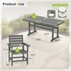 Arceso Outdoor Dining Set with Umbrella Hole, HDPS Patio Furniture - 2 of 4