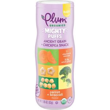 Plum Organics Mighty Puff Carrot & Broccoli Baby Snack - 1.85oz
