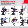 Costway Multi-function Adjustable Olympic Weight Bench W/Preacher Curl Home Gym Training - 4 of 4