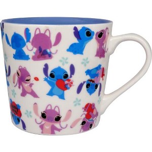 Monogram - Disney Stitch & Angel True Love Mug (15 Oz) - 1 of 1
