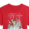 Women's - Disney - Christmas - Up To Snow Good Cropped Graphic T-Shirt - 2 of 4