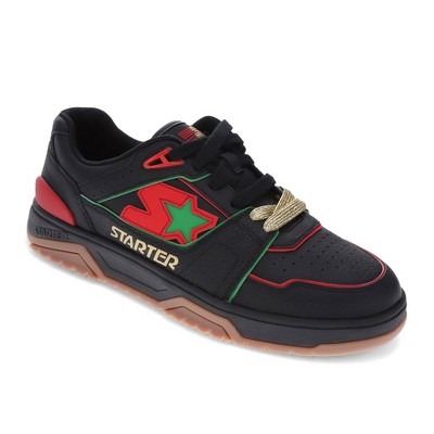 Starter Mens Fast Break Low Genuine Leather Casual Lace Up Sneaker Shoe