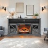 NAYSAYE Indoor Fireplace TV Stand Overheating Protection Adjustable Flame for Living Room, Dark Gray, 60"*15.75"*32" - 2 of 4
