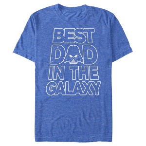 Men's Star Wars Father's Day Best Dad Darth Vader Helmet T-Shirt - 1 of 4