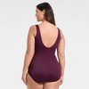 Lands' End Women's Plus Size DD-Cup Chlorine Resistant Scoop Neck Soft Cup Tugless Sporty One Piece Swimsuit - 2 of 4