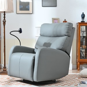 Kumasinova Rocking Recliner Chair,270/360°Swivel Nursery Chair with USB Ports,Phone Stand,Extandable Footrest&Side Pockets,330lbs Max - 1 of 4