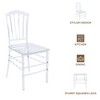 LeisureMod Modern Acrylic Dining Side Chair with Windsor Back Design Synth Series Set of 4 - 4 of 4