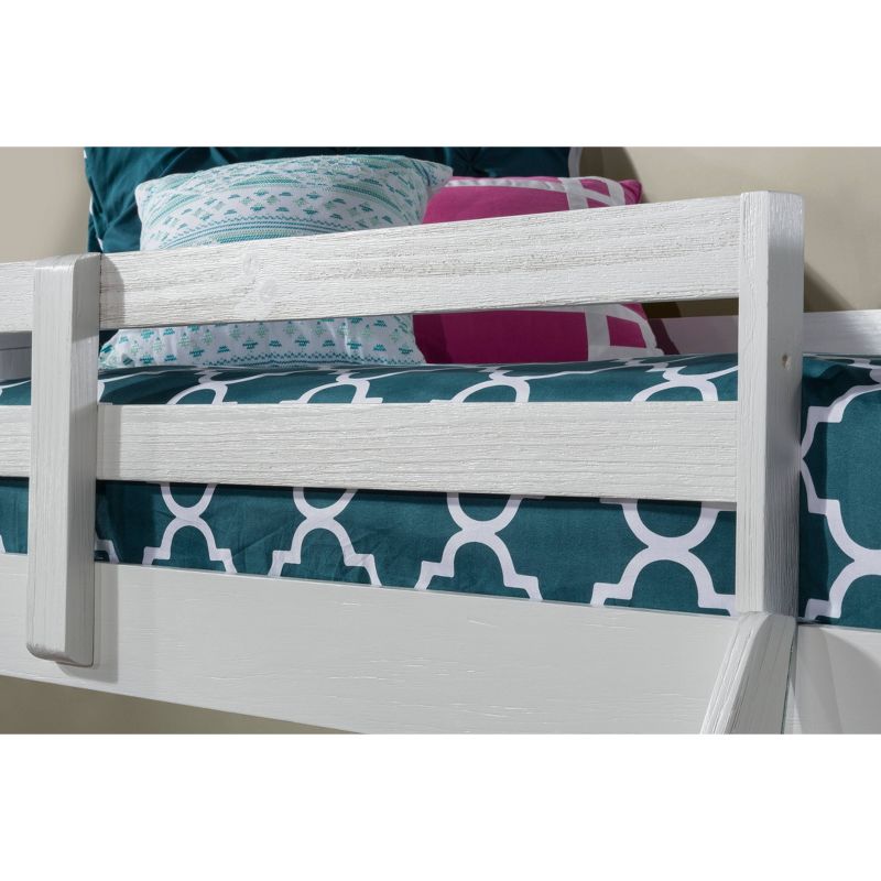 Twin Highlands Kids&#39; Loft Bed with Desk and Hanging Nightstand White - Hillsdale Furniture, 5 of 11
