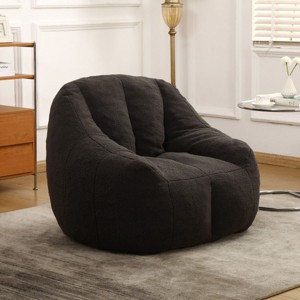 Teddy Bean Bag Chair with Memory Foam Filler,Fluffy Bean Bag Sofa for Adults and Kids,Soft Bean Bag Chair for Dorm or Living Room-Coolbibila - 1 of 4