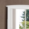 GlasFlength Decorative Wall Mirrors Contemporary Framed Elegant Mirror with Clean Simple Design for Modern Living Room, White, 37"*2"*35" - 3 of 4