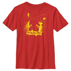 Boy's Pokemon Pikachu Mural T-Shirt - 1 of 4