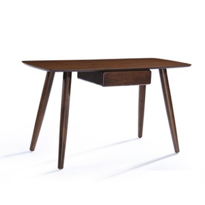 Kiersten Wood Writing Desk with Drawers Walnut - Christopher Knight Home - 1 of 4