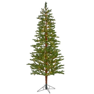 Nearly Natural 7.5-ft Fairbanks Fir Artificial Christmas Tree with 350 Clear Warm