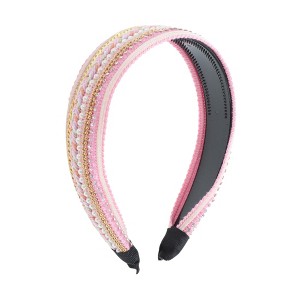 Unique Bargains Women's Faux Pearls Sequins Headband 1 Pc - 1 of 4