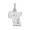 Black Bow Jewelry Sterling Silver, Amanda Collection Small Block Style Initial F Pendant - 3 of 4
