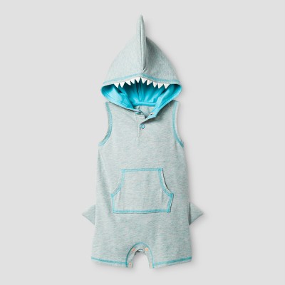 shark romper baby