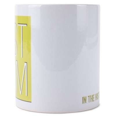 Elanze Designs Best Mom History of Ever Yellow 11 Ounce Stoneware Coffee Mug