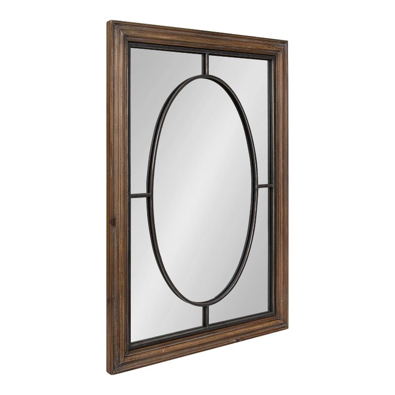 24&#34; x 35&#34; Silverthorne Wood Framed Decorative Wall Mirror Rustic Brown - Kate &#38; Laurel All Things Decor, 1 of 8