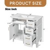 36" Modern Bathroom Vanity with Ceramic Sink, Soft Close Doors, 4 Drawers for Storage - 3 of 4