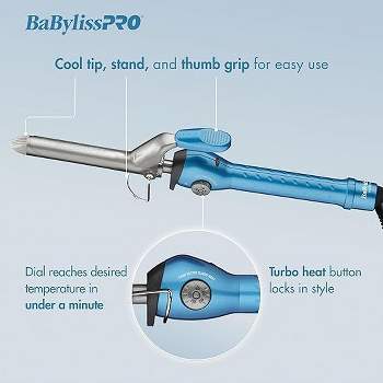 Babyliss Pro Nano Titanium Spring Curling Iron - 1.25 inch Hair Barrel