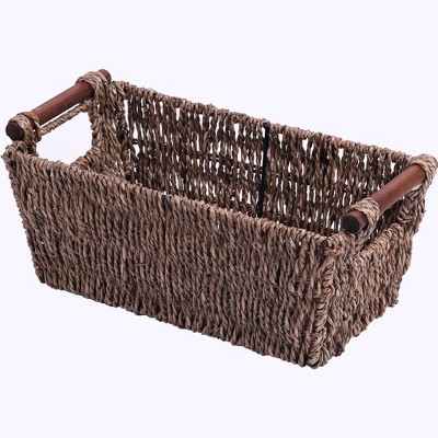 Vintiquewise Seagrass Counter-Top Basket Great for Folded Paper Towel