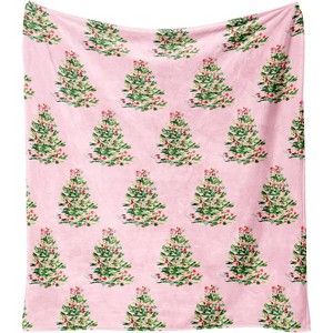Lomsoe Christmas Throw Blanket, Winter Xmas Holiday Festival Cute Plaid Snowman Santa Gingerbread Blanket for Women Men. - 1 of 4