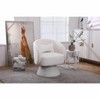 Swivel Accent Chair Armchair, Round Barrel Chair in Fabric for Living Room Bedroom - 2 of 4