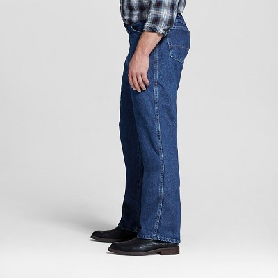 Dickies - Men's Big & Tall Regular Straight Fit Denim 5-Pocket Jeans Stone Washed 46x32, Blue
