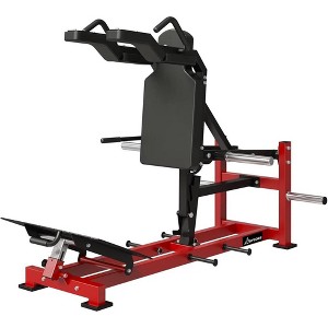 ER KANG Hack Squat Machine, Plate Loaded V Squat Machine with Band Pegs, Lower Body Special Leg Machine, Calf Raise Machine Home Gym - 1 of 4