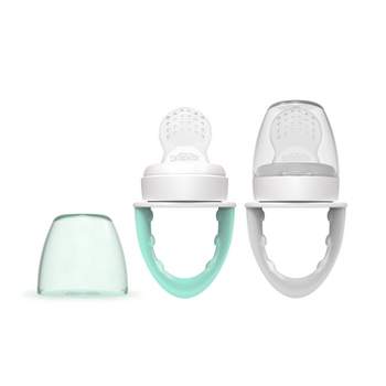 Dr. Brown's Fresh Firsts Silicone Feeder - Mint & Gray - 2pk