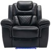 NicBex Recliner Chair Manual Luxury Recliner with LED Light Strip Comfy Chair Living Room Chair for Living Room, Bedroom - 2 of 4