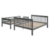 NicBex Twin over Full Bunk Bed Convertible Wood Bed Frame with Storage Stairs and Full Length Guardrail, No Box Spring Required - 4 of 4