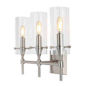 Cato Modern Iron/Glass LED Vanity - JONATHAN Y - 1 of 4