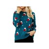 Christmas Sweater for Women Funny Xmas Long Sleeve Knit Pullover Top Cute Santa Tree Reindeer Sweater - 4 of 4