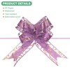 Unique Bargains Plastic Durable Glossy Multipurpose Ribbon Large Pull Bows 10 Pcs - 2 of 4