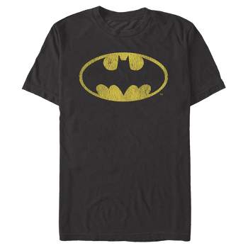 - 3x Modern Target - Heather Wing Logo Batman : Men\'s Large T-shirt Charcoal