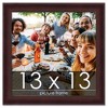 PosterPalooza | Square Linear Brown Picture Frame - UV Acrylic, Foam Board Backing, Hanging Hardware - 2 of 4