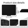 LunaLulinlk Silicone Dish Drying Mat with Raised Drain 16x12 inche Lip Nonslip Dish Drain Mat Heat Resistant Reusable Silicone Drying Pad (Black) - 2 of 4
