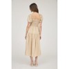 August Sky Women's Smocked Embroidered Floral Midi Dress - 2 of 4