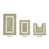 Hotel Bath Rug 100% Premium Cotton Tufted Weave Two Tone Reversible 3 Piece Bathroom Rug Set, Super Soft & Water Absorbent, Machine Washable Bathmat - 2 of 4