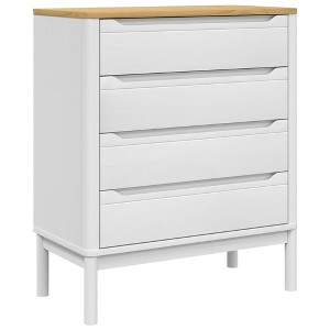 vidaXL Chest of Drawers Hallway Bedroom Furniture Solid Wood Pine - 1 of 4