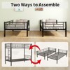 NicBex Twin Over Twin Bunk Bed with Safety Guardrail,Metal Loft Bed with Ladder and Converts to 2 Twin Beds,Noise Reduced Bunk Beds for Bedroom - 4 of 4