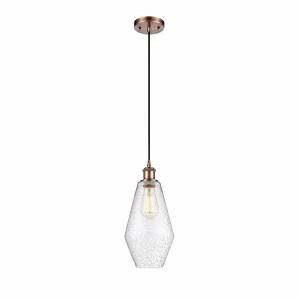 Cindyrella - 1 Light Cord Hung Mini Pendant In Industrial Style-14.5 Inches Tall and 7 Inches Wide - 1 of 1