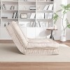 70" Velvet Best Human Sized Dog Bed Pet And Human Friendly Pet Beds, Adjustable Bean Bag Floor Sofa with Massage Pillow & 2 Soft Pillows-Cuddlewood - 3 of 4